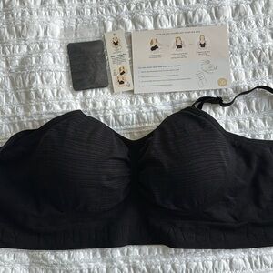 Kindred Bravely Sublime® Hands-Free Pumping & Nursing Bra, Large, Black